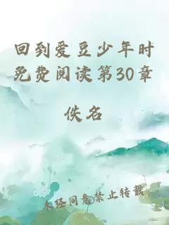 回到爱豆少年时免费阅读第30章