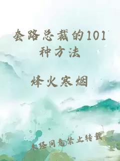 套路总裁的101种方法